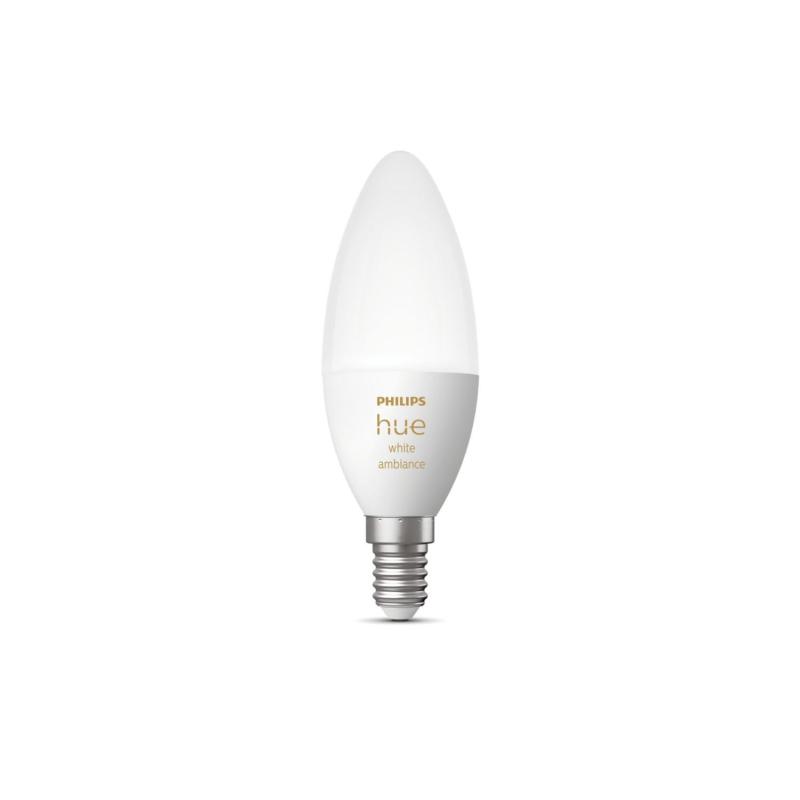 Producto de Bombilla Inteligente LED E14 5.2W 470 lm B39 PHILIPS Hue White Ambiance