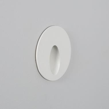 Producto de Baliza Exterior LED 3W Empotrable Pared Circular Blanco Boiler