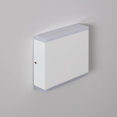 Producto de Aplique de Pared Exterior LED 6W Iluminación Doble Cara Cuadrado Blanco Orus