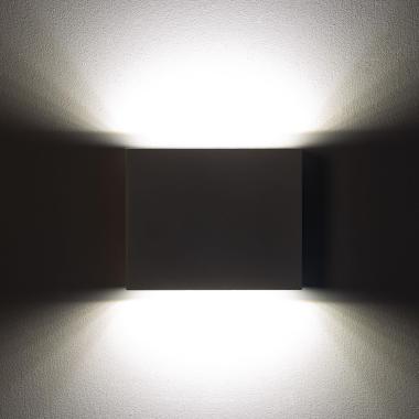 Producto de Aplique de Pared Exterior LED 6W Iluminación Doble Cara Cuadrado Blanco Kaysa