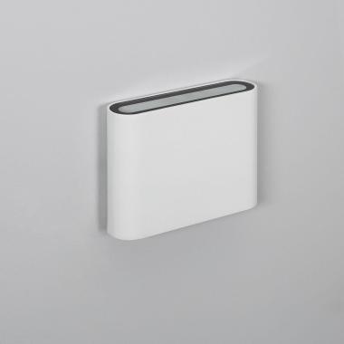 Producto de Aplique de Pared Exterior LED 6W Iluminación Doble Cara Cuadrado Blanco Zeus