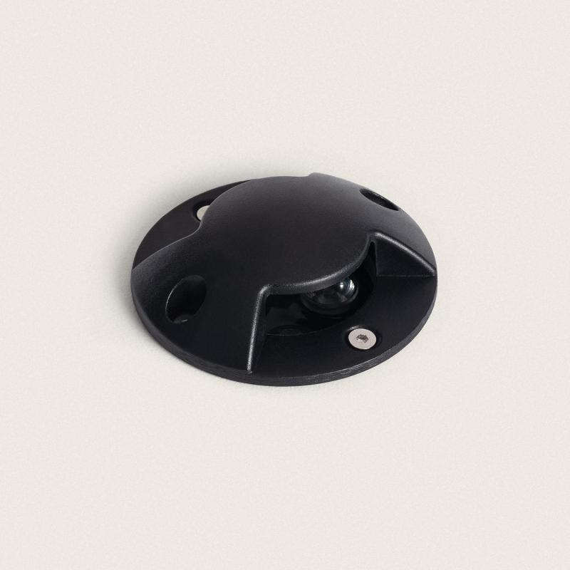 Producto de Baliza Exterior LED 3W Empotrable Suelo Gimsha 2L Negro