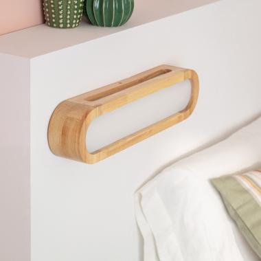 Producto de Aplique de Pared LED 12W de Madera Egil