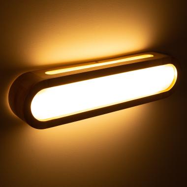 Producto de Aplique de Pared LED 12W de Madera Egil