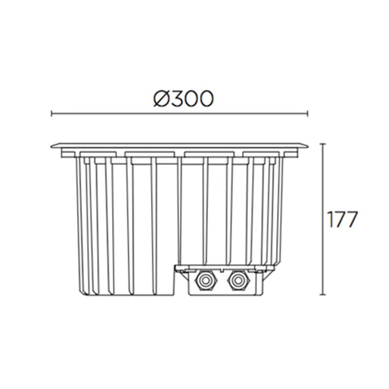 Produto de Baliza LED Gea Aluminium 34.7W IP67 Regulável LEDS-C4 55-9972-CA-CK