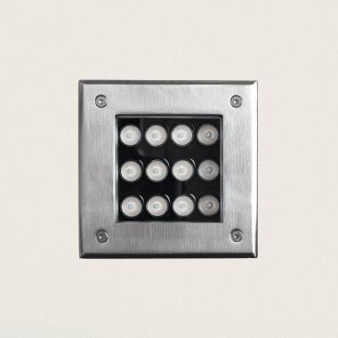 Producto de Foco Exterior LED 12W Empotrable Suelo Cuadrado Utopia