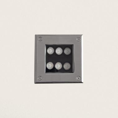 Producto de Foco Exterior LED 6W Empotrable Suelo Cuadrado Utopia