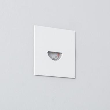 Producto de Baliza Exterior LED 2W Empotrable Pared Cuadrado Blanco Guell