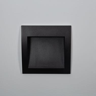 Producto de Baliza Exterior LED 4W Empotrable Pared Cuadrado Negro Natt