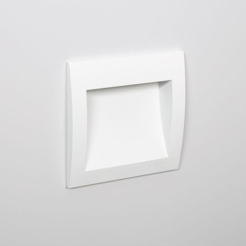 Producto de Baliza Exterior LED 4W Empotrable Pared Cuadrado Blanco Natt