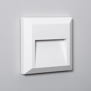 Producto de Baliza Exterior LED Superficie Pared Cuadrado Blanco Byron