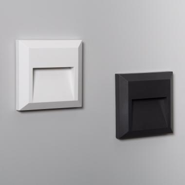 Producto de Baliza Exterior LED Superficie Pared Cuadrado Blanco Byron