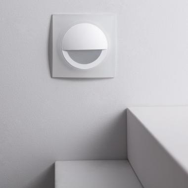 Produto de Baliza de Parede LED 3W de Alumínio Quadrada Occulare Branca