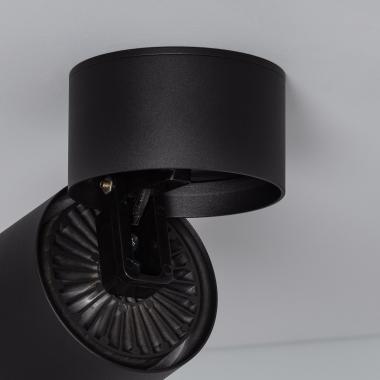 Produto de Aplique LED 15W Alumínio Circular Preto New Onuba