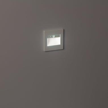 Producto de Baliza de Pared LED 1.5 W Empotrable con Sensor PIR y Crepuscular Bark Blanco