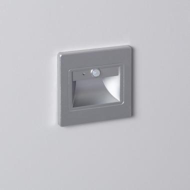 Producto de Baliza de Pared LED 1.5 W Empotrable con Sensor PIR Bark Gris