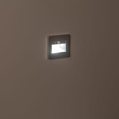 Producto de Baliza de Pared LED 1.5 W Empotrable con Sensor PIR Bark Gris