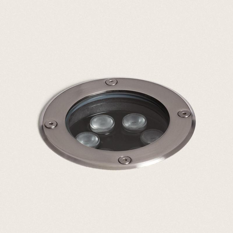 Produto de Foco Exterior LED 6W Solid Encastrável Chão Inox 