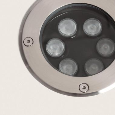 Produto de Foco Exterior LED 6W Solid Encastrável Chão Inox 