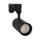 Produto de Foco LED Mallet Preto 20W Regulável para Carril Trifásico UGR 15 