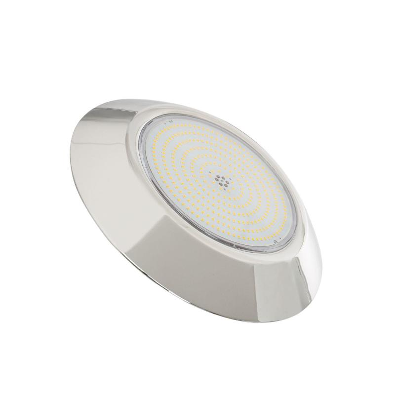 Producto de Foco Piscina Superficie LED Sumergible 3000K 12V AC/DC IP68 Acero Inoxidable 24W