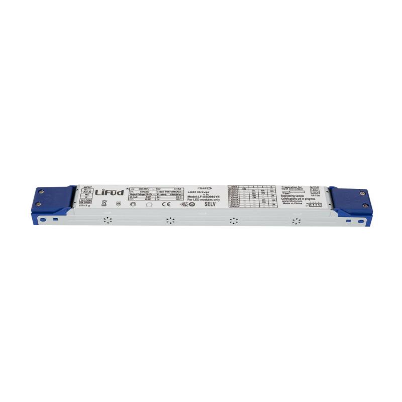 Producto de Driver LIFUD Regulable DALI 220-240V No Flicker Salida 25-42V 1100-1500mA 46-63W LF-GSD060YE