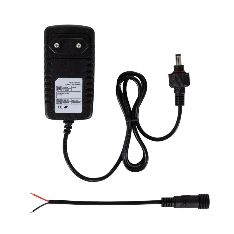 Produto de Fonte de Alimentação 12V DC 24W 2A Jack com Rosca de Segurança