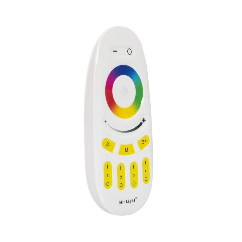 Produto de Comando RF Tátil para Controlador Fita LED RGBW 4 Zonas MiBoxer FUT096