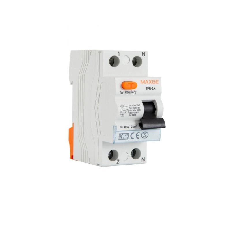 Produto de Interruptor Diferencial Residencial Superimunizado 2P 30mA 6kA Classe A MAXGE 