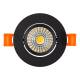 Produto de Foco Downlight LED 5W COB Direcionável Circular Preto Corte Ø55 mm CRI92 Expert Color No Flicker