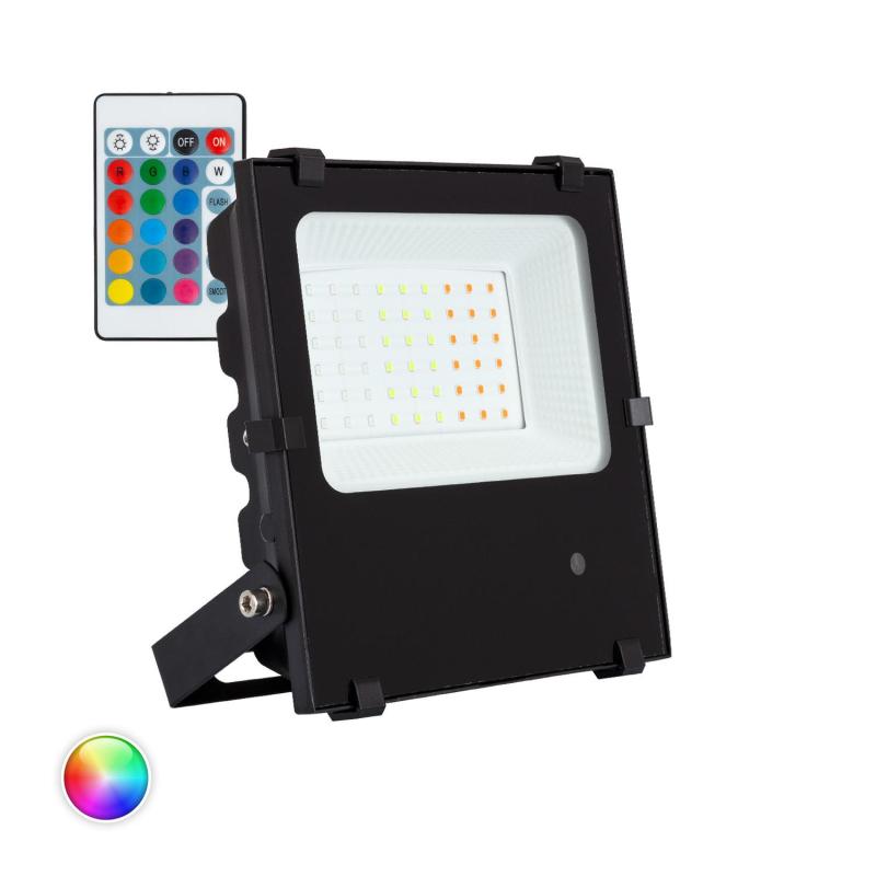 Producto de Foco Proyector LED 30W 135lm/W IP65 HE PRO RGB Regulable