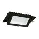 Producto de Downlight LED 20W Rectangular Direccionable SAMSUNG 130lm/W LIFUD Corte 210x125 mm Negro