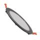 Producto de Placa LED 12W Circular SuperSlim Corte Ø 155 mm Negro Brillo