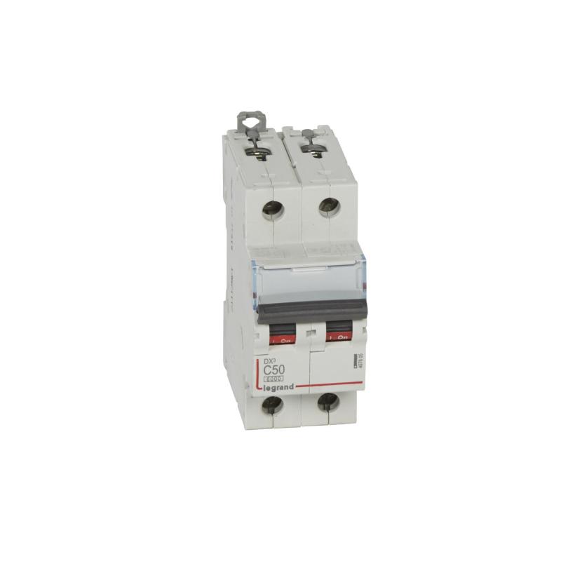 Produto de Interruptor Magnetotérmico Industrial 2P 20-63A 10kA Curva C LEGRAND DX³ 