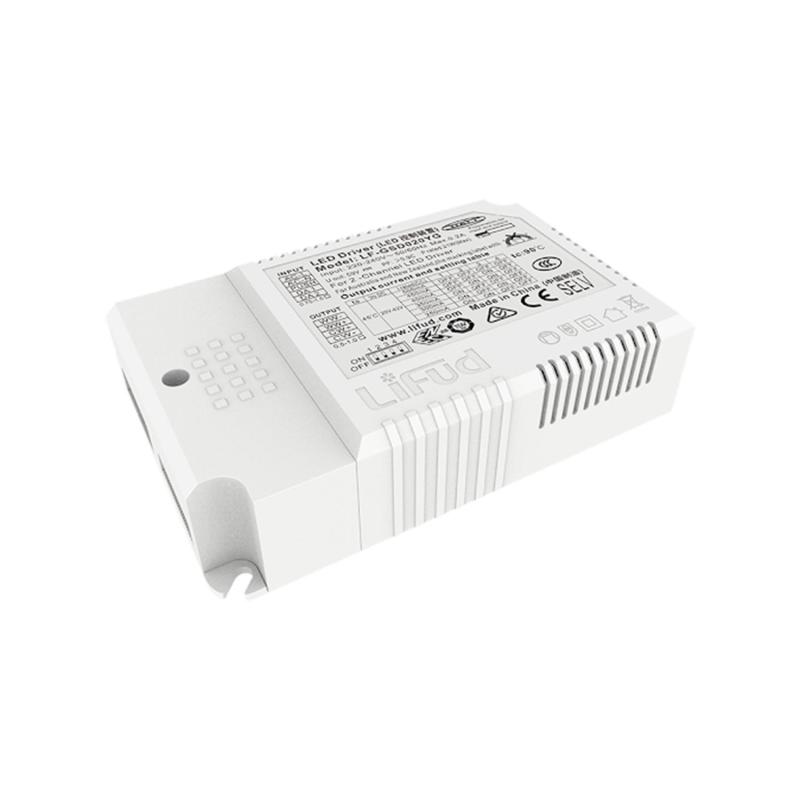 Produto de Driver LIFUD Regulável DALI 1-10V 220-240V No Flicker Saída 25-42V 550-1050mA 23-44W LF-GSD040YG