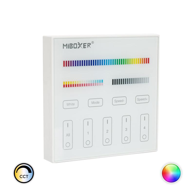 Produto de Comando RF para Regulador LED RGB + CCT 4 Zonas MiBoxer B4