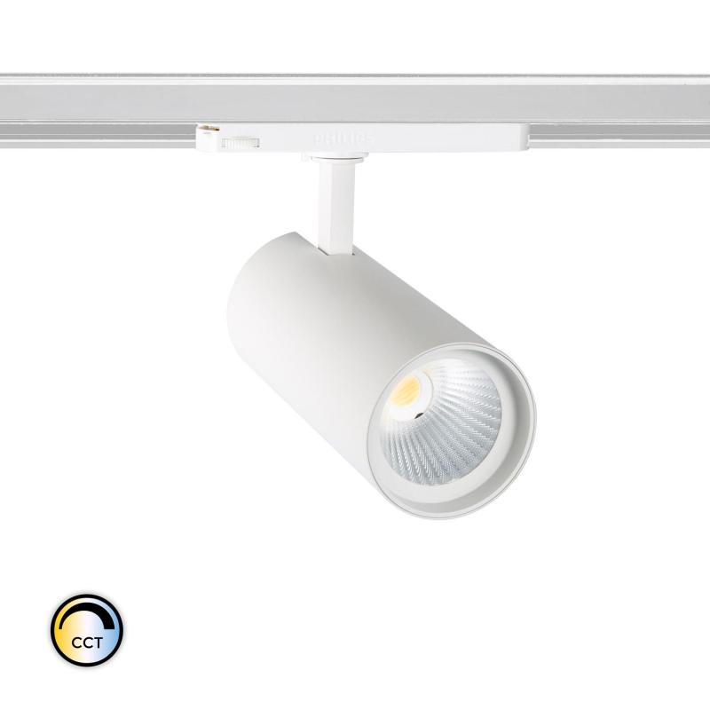 Produto de Foco LED d'Angelo Branco 40W CCT LIFUD para Carril Trifásico