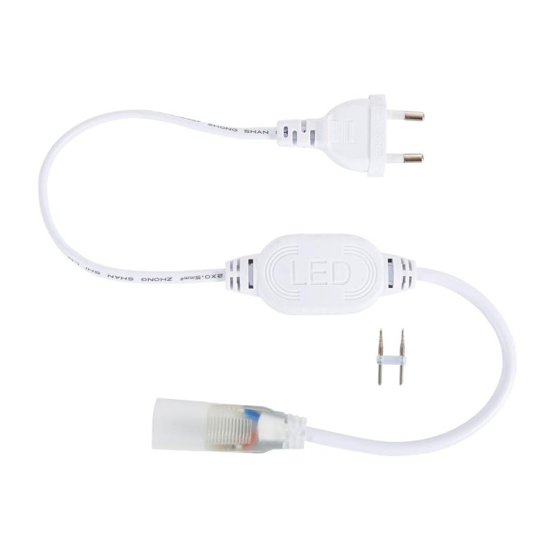 Producto de Cable Rectificador Corriente Neón LED 7.5 W/m Monocolor 220V AC 120 LED/m Semicircular 180º IP67 a Medida Corte cada 100 cm