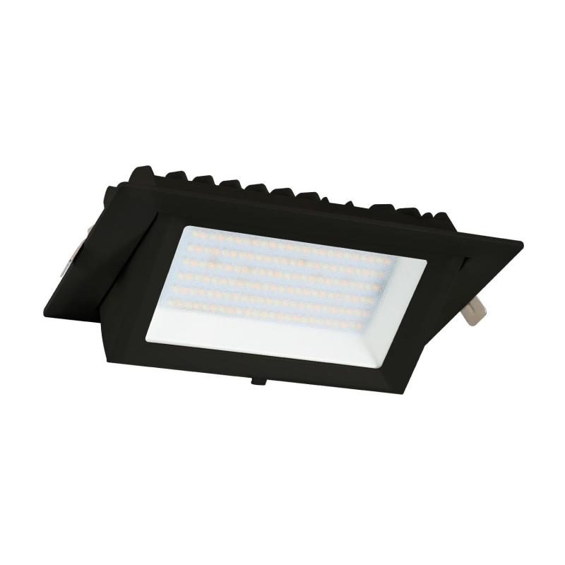 Producto de Downlight LED 48W Rectangular Direccionable SAMSUNG 130lm/W LIFUD Corte 210x125 mm Negro