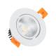 Produto de Foco Downlight LED 7W COB Direccionável Circular Branco Corte Ø 70 mm No Flicker 