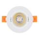 Produto de Foco Downlight LED 7W COB Direccionável Circular Branco Corte Ø 70 mm No Flicker 