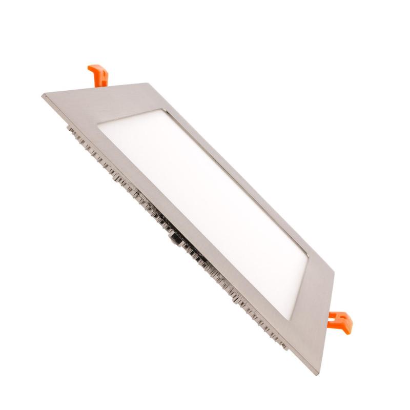 Producto de Placa LED 18W Cuadrada SuperSlim LIFUD Corte 205x205 mm Silver