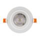 Produto de Foco Downlight LED 9W Solid COB Direccionável Circular Branco Corte Ø 95 mm 