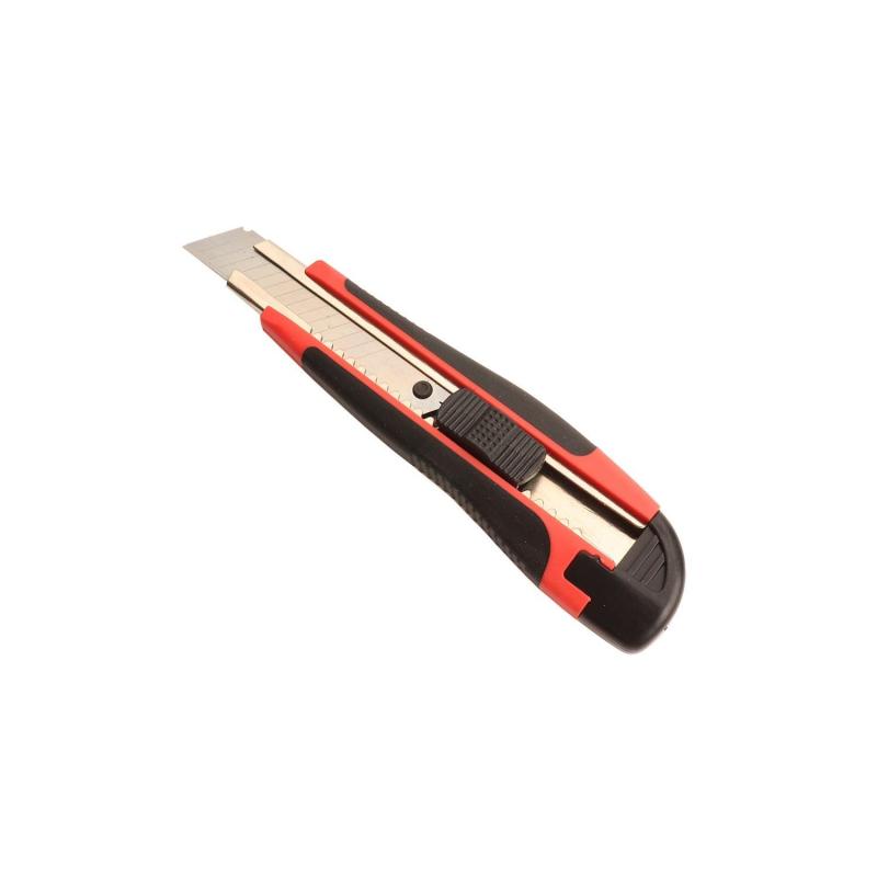 Producto de Cutter 18mm Ergonómico Rojo y Negro 