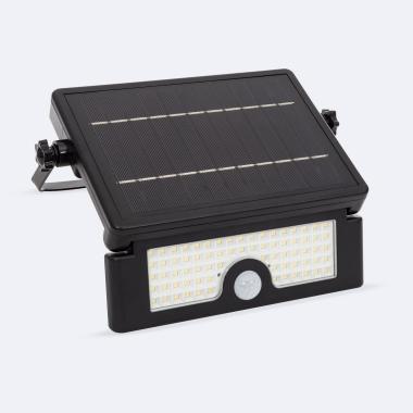 Producto de Foco Proyector LED Solar MURAT 6W IP54 con Sensor de Movimiento PIR y Crepuscular