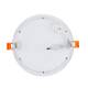 Produto de Placa LED 12W Circular SwitchCCT Seleccionável Corte Ø 155 mm Regulação Compatível com Comando RF V2 