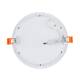 Produto de Placa LED 18W Circular SwitchCCT Seleccionável Corte Ø 205 mm Regulação Compatível com Comando RF V2