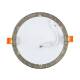 Produto de Placa LED Circular SuperSlim 18W Silver Corte Ø 205 mm