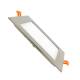 Produto de Placa LED Quadrada SuperSlim 12W Prata Corte 155x155 mm