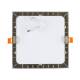 Producto de Placa LED 18W Cuadrada SuperSlim Corte 205x205 mm Silver